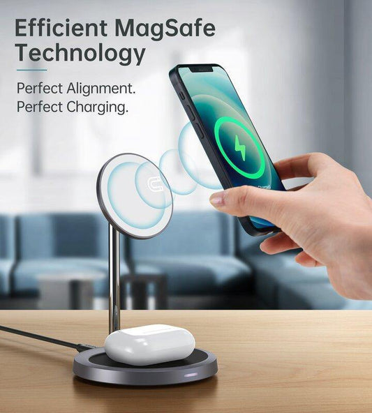 MAGFIT MagSafe Wireless Charging Stand for iPhone 11/12/13 & AirPods