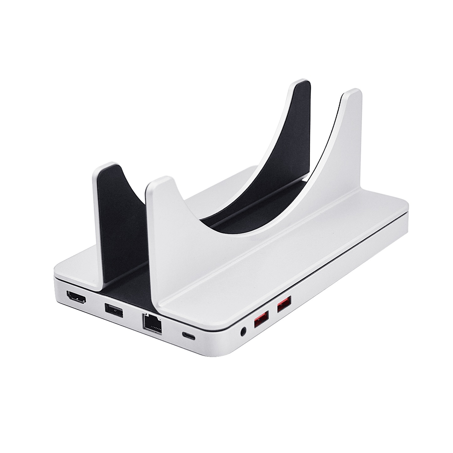 MAGFIT USB C Hub 10 in 1 Docking Station Magnetic Vertical Stand For Mac Mini