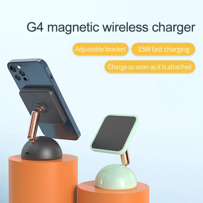 MAGFIT Wireless Charger For iPhone 13/12 with Retro iMAC G4 Style