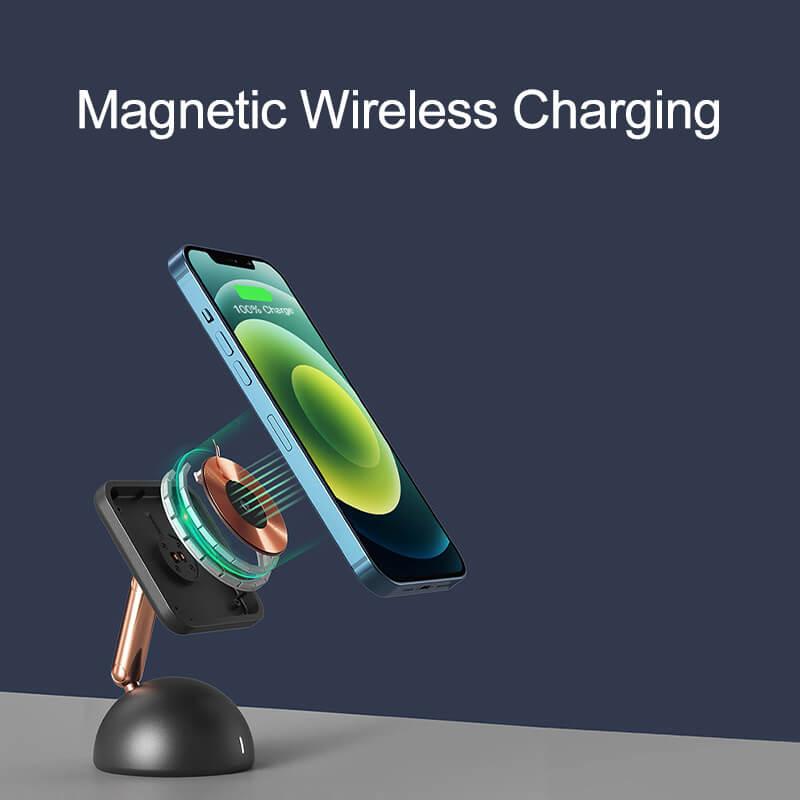 MAGFIT Wireless Charger For iPhone 13/12 with Retro iMAC G4 Style