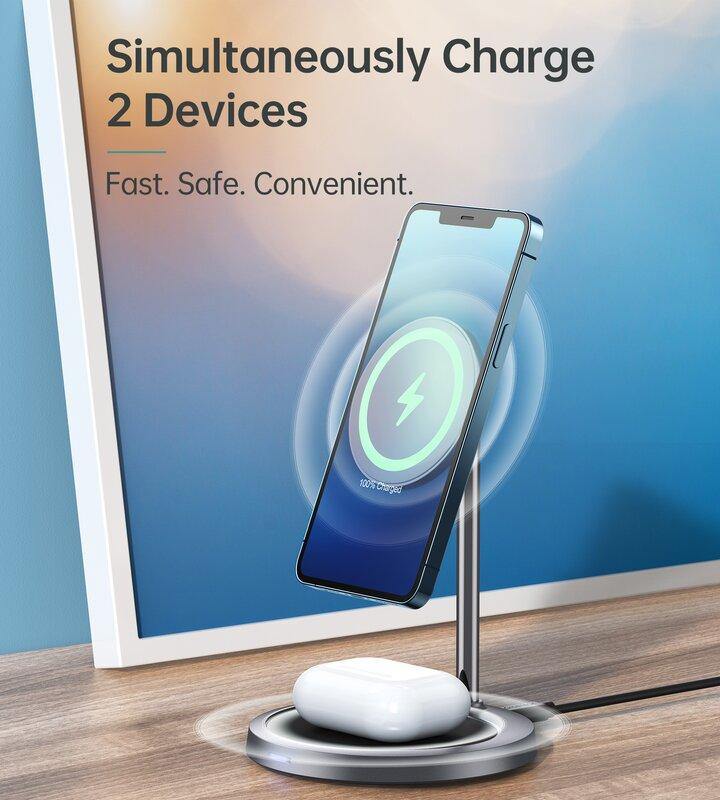 MAGFIT MagSafe Wireless Charging Stand for iPhone 11/12/13 & AirPods