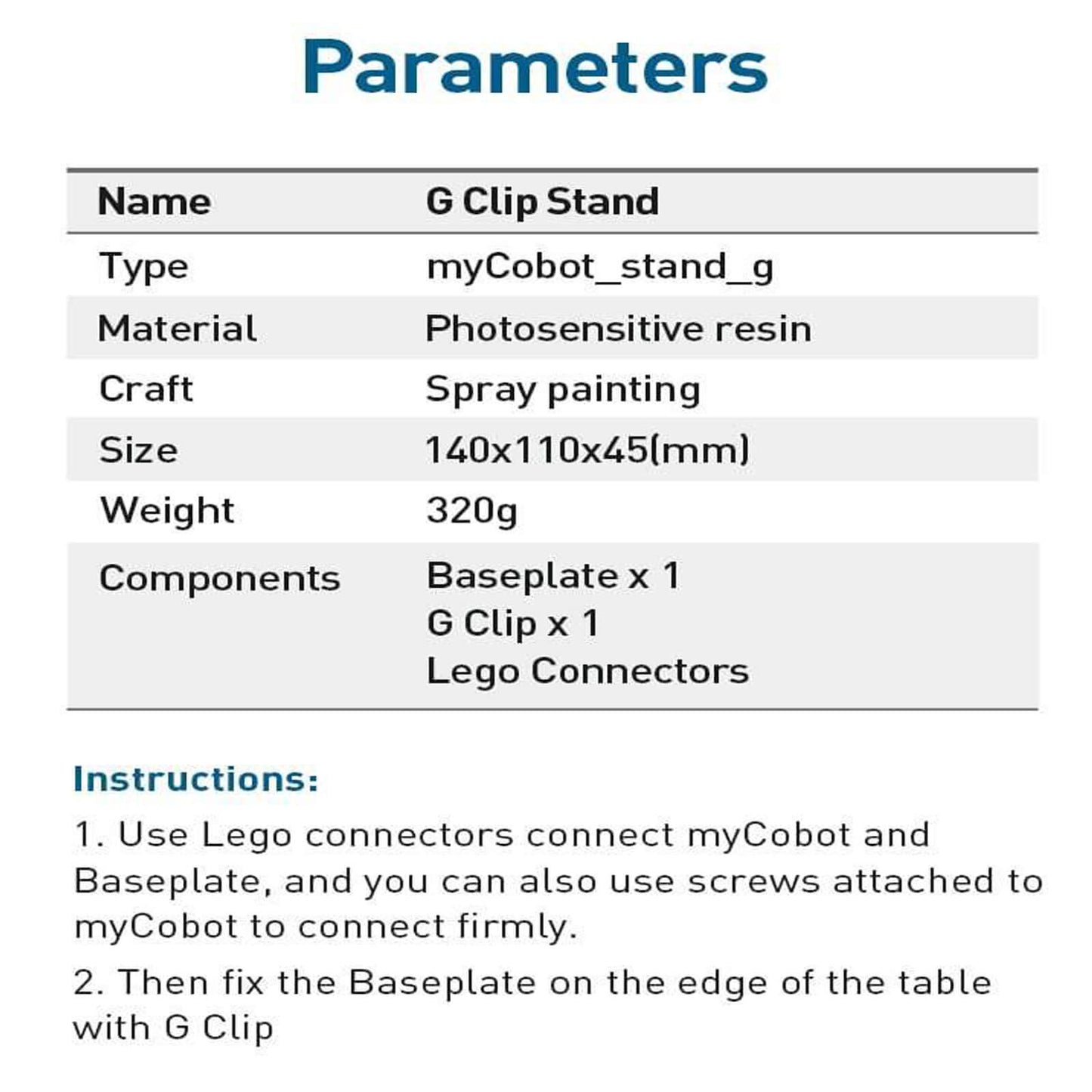 myCobot- G Shape Base